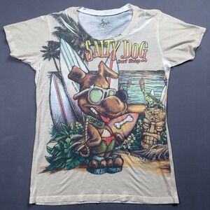 Bee Easy Salty Dog Surf Shop Graphic T-Shirt‎ Daytona Beach Florida 2XL